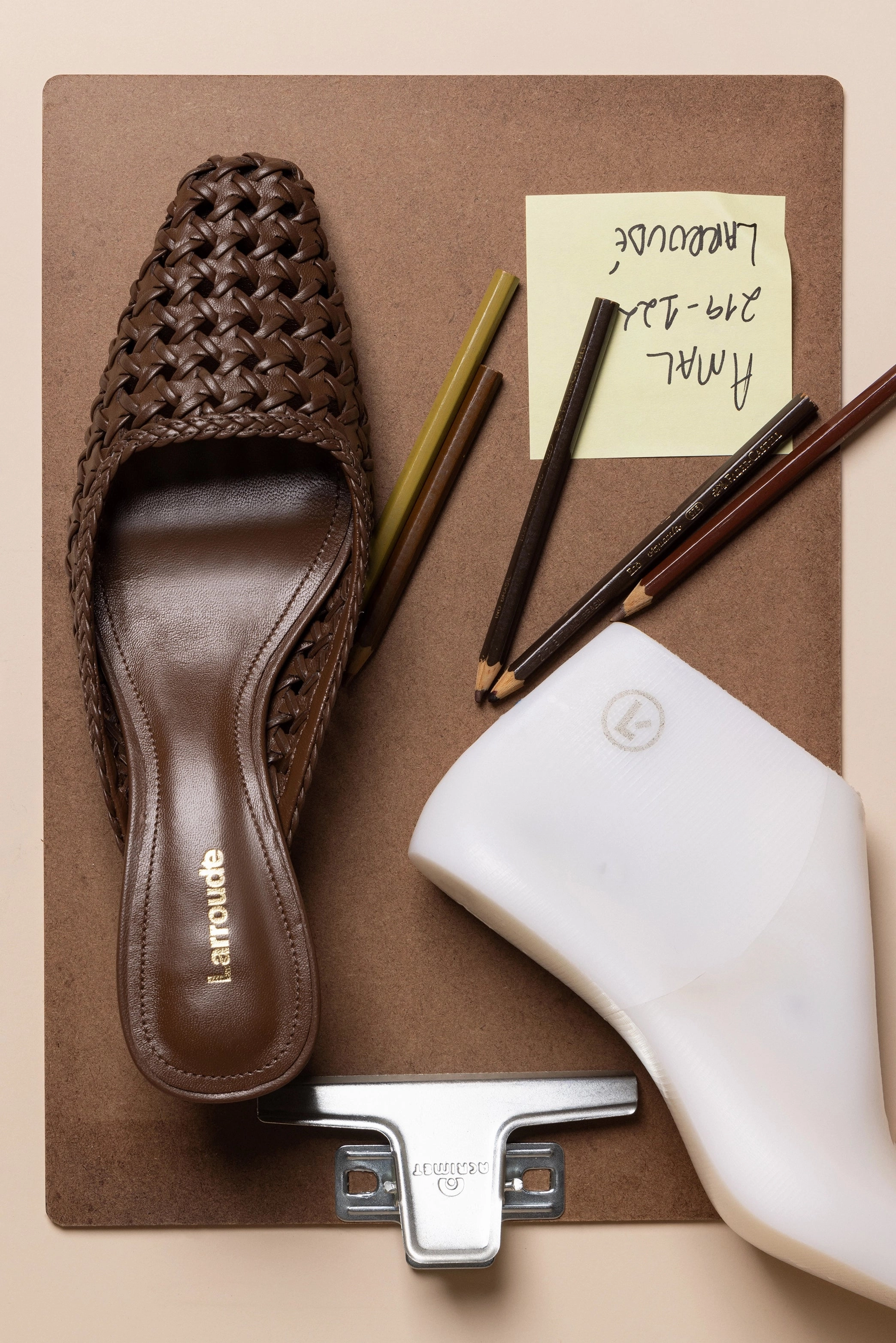 Sand Move Amal Macrame Mule In Burnt Umber Leather