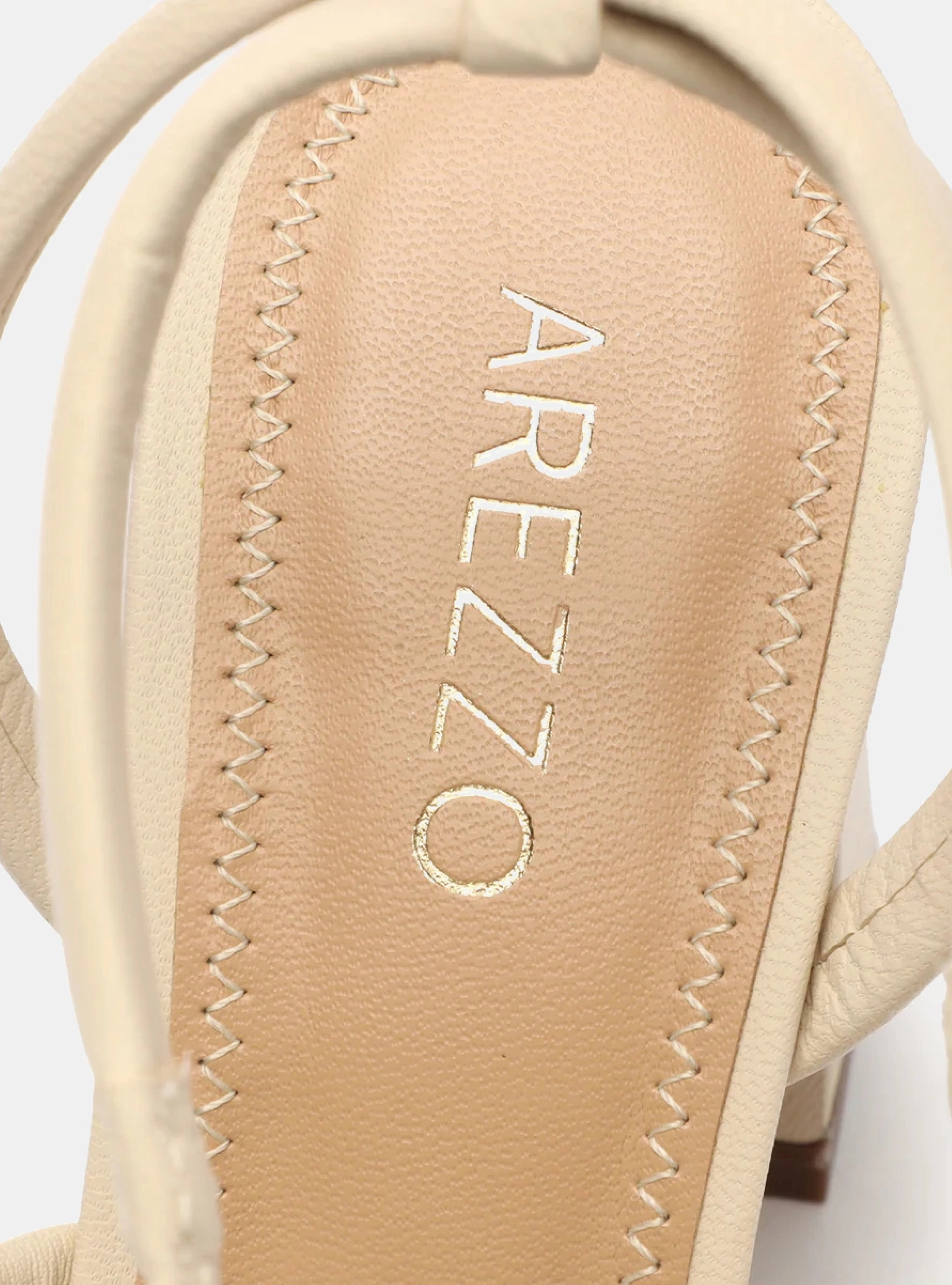 Natural Fiber Lining Lenny  Block Leather Sandal