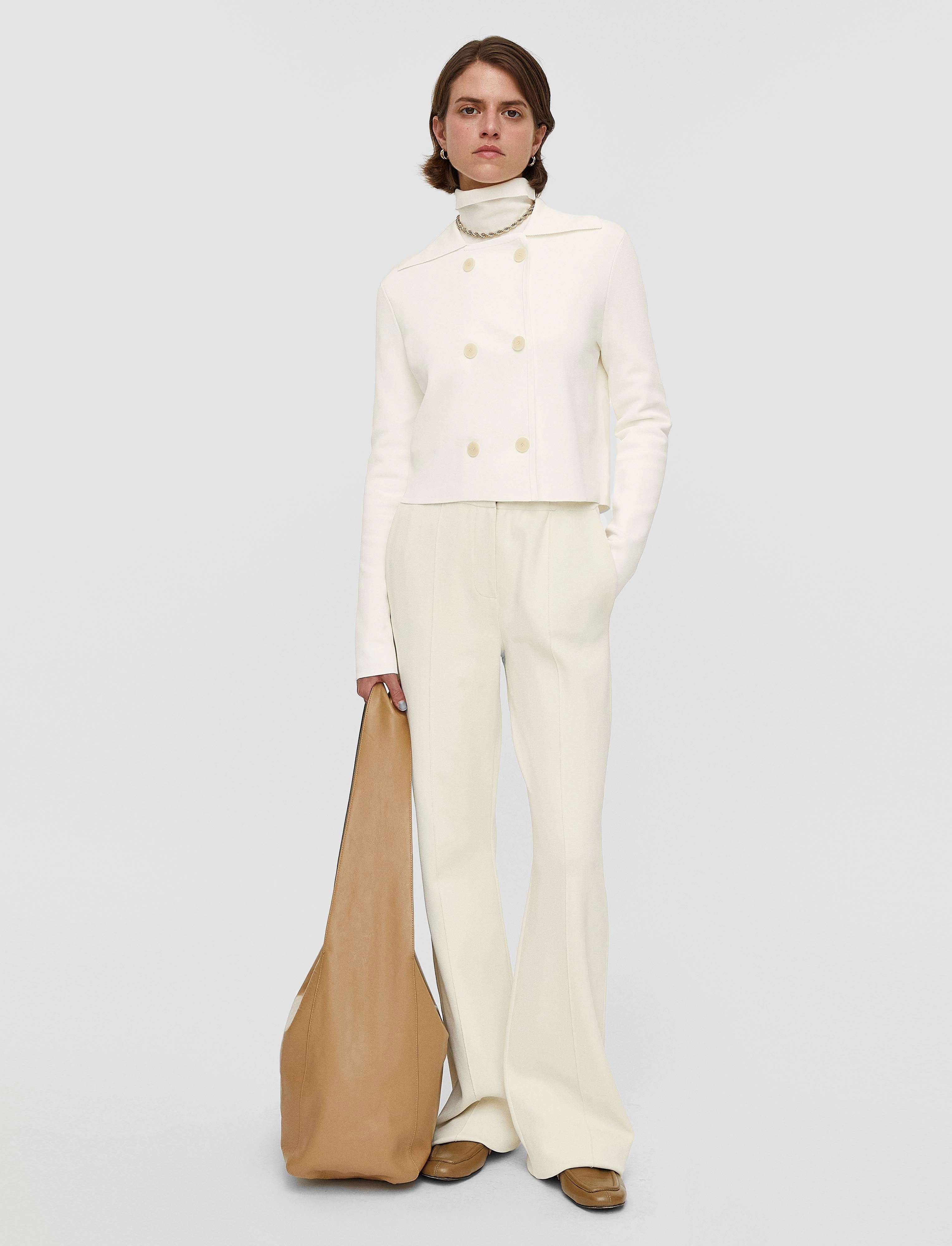 Milano Knit Stretch Short Jacket Lightweight insulation Calm Outfit