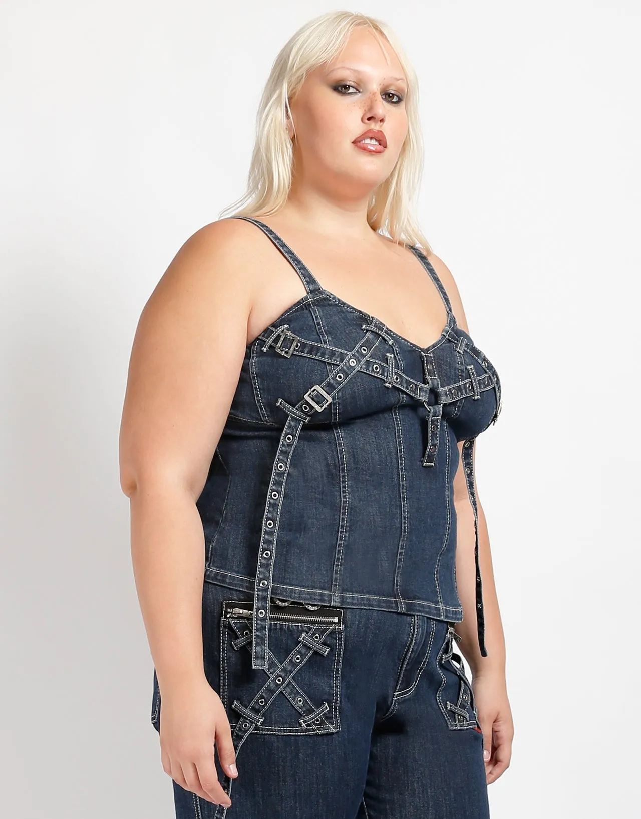 elegant design CURVE X-DENIM CORSET