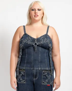CURVE X-DENIM CORSET Eco Dye Process