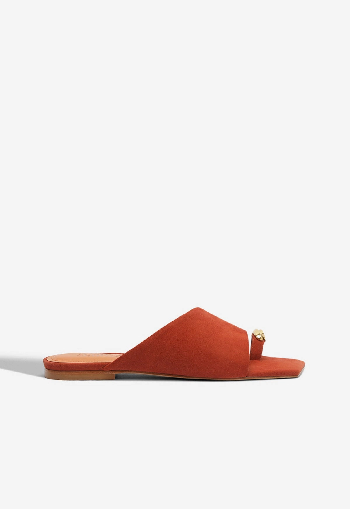 Jodie Nubuck Sandal Ergonomic Footbed Shape