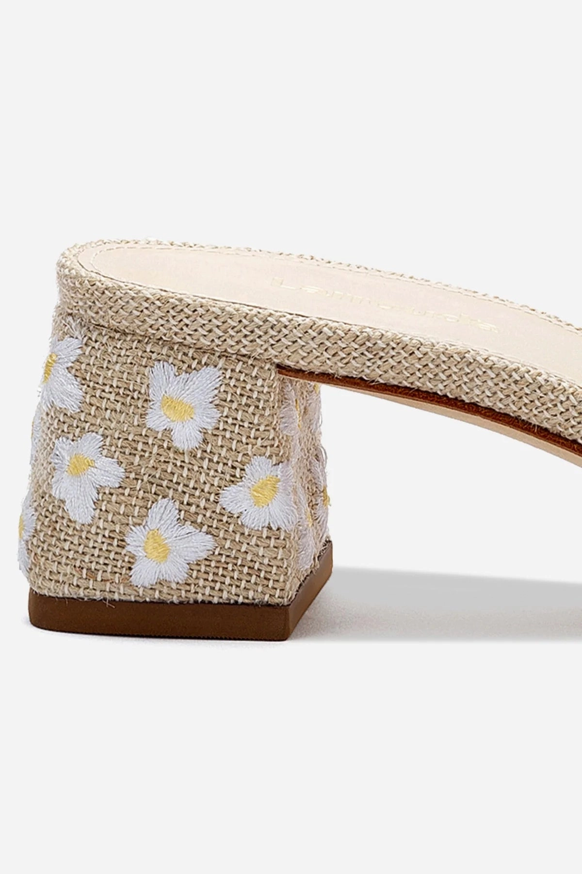 Brigitte Mule In Raw Linen Campus Cool