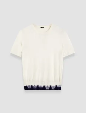 Classic Comfort Flatlock stitching Silk Cotton Knit Top