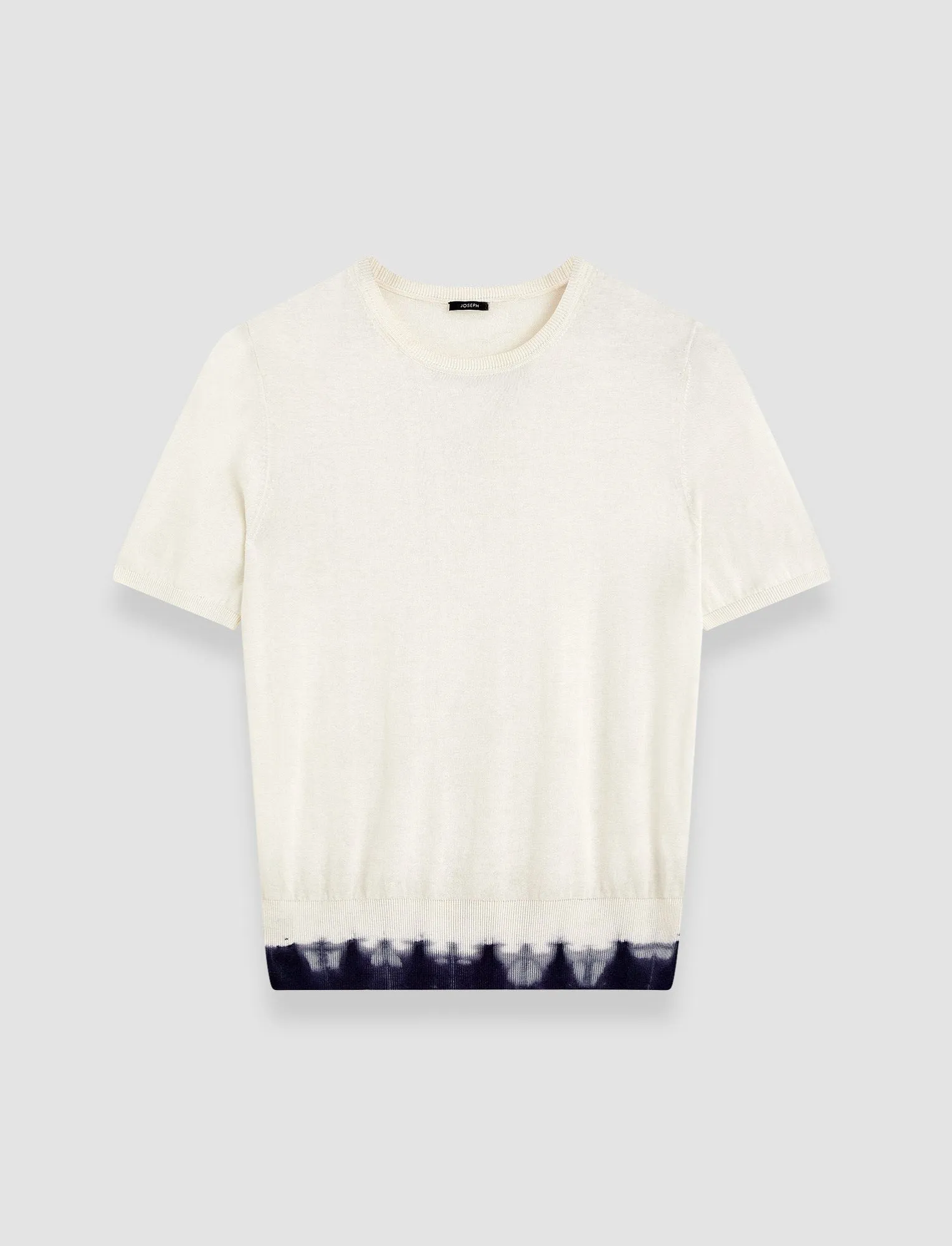 Classic Comfort Flatlock stitching Silk Cotton Knit Top