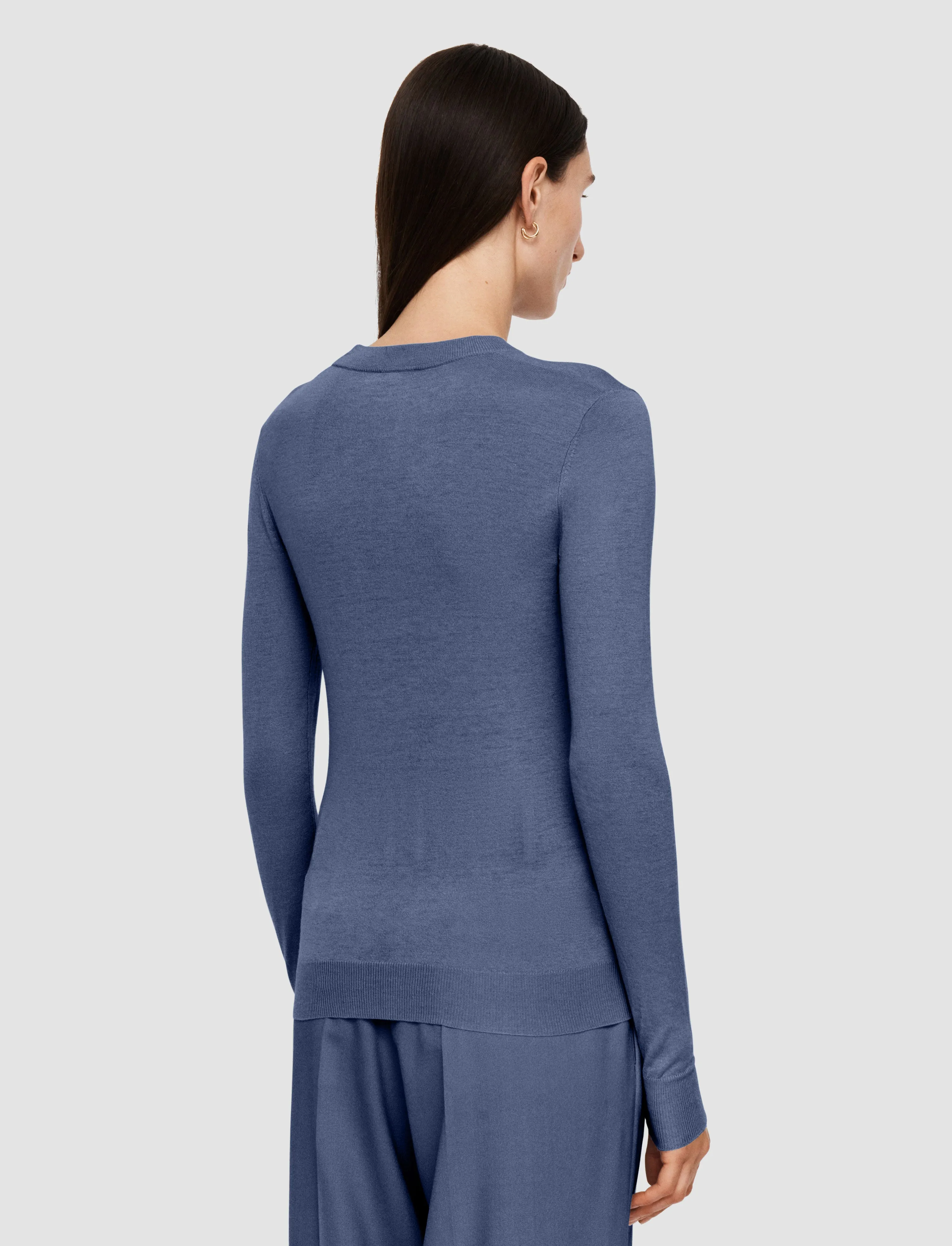 Cashair Round Neck Jumper Smooth Seam