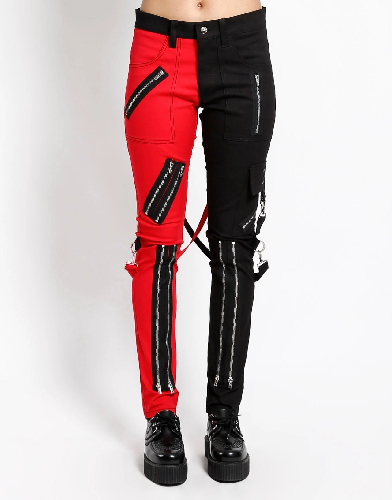SPLIT LEG BONDAGE PANT Body Shape Relax Fit Design