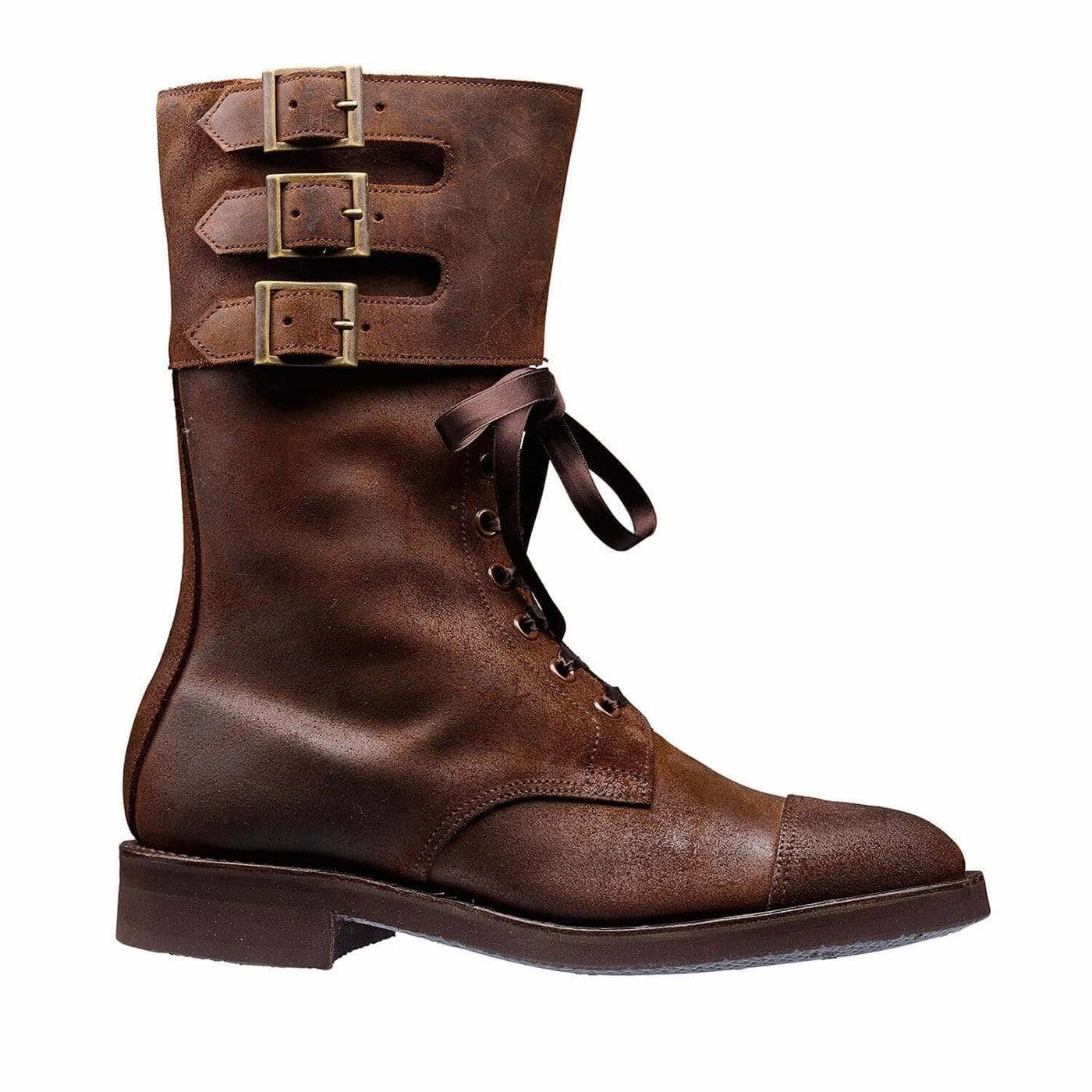 Ella Dark Brown Rough-Out Suede Eva Midsole