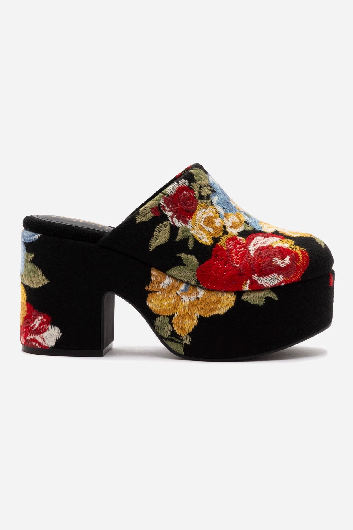 Fast Go Autumn Cool Larroud x Markarian Miso Clog In Floral Embroidery Black Fabric