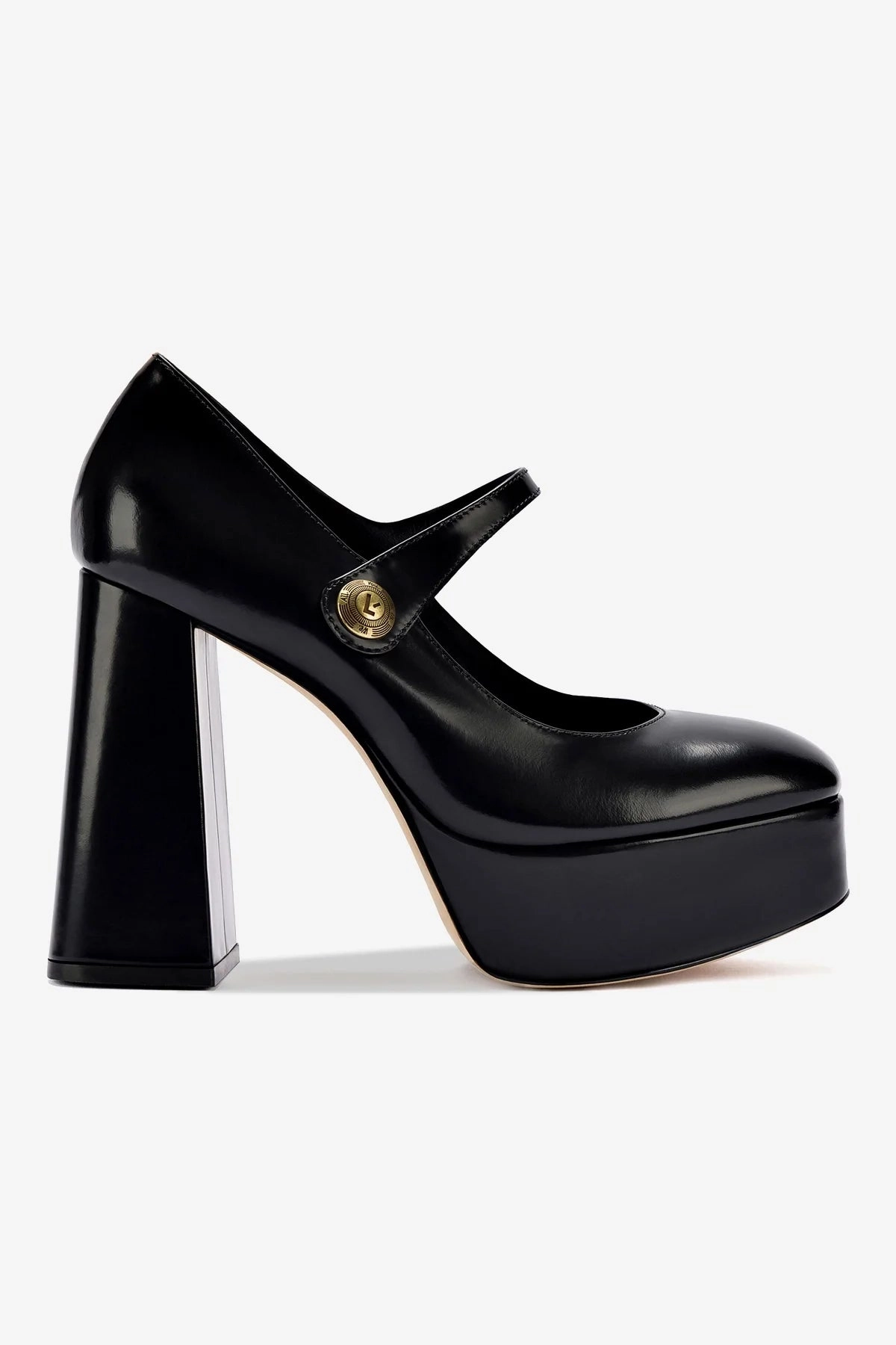 Love Path Emma Pump In Black Leather