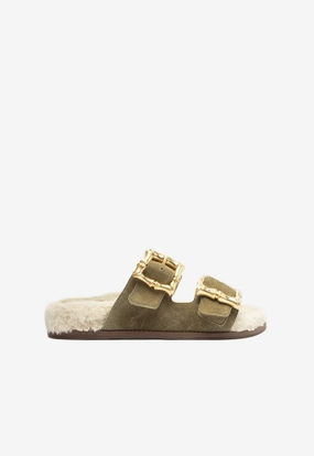 Enola Weekend Sporty Cow Suede Sandal Year Trust