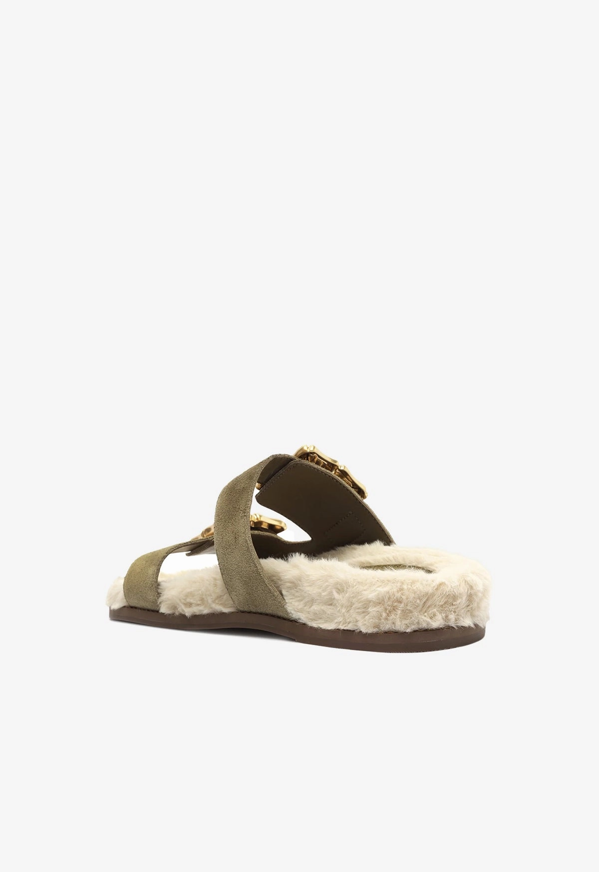 Stone Gray Enola Weekend Sporty Cow Suede Sandal