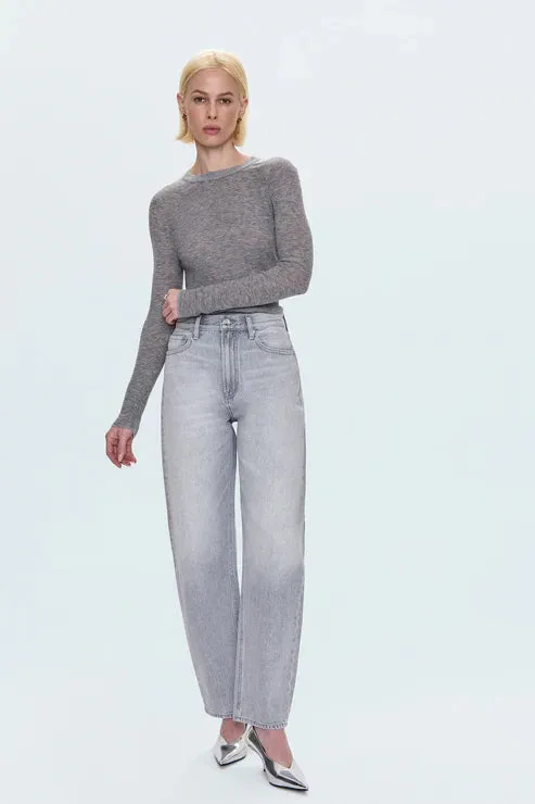 Pistola Wes High Rise Barrel Jean in Enigma Temperature Regulating Fabric