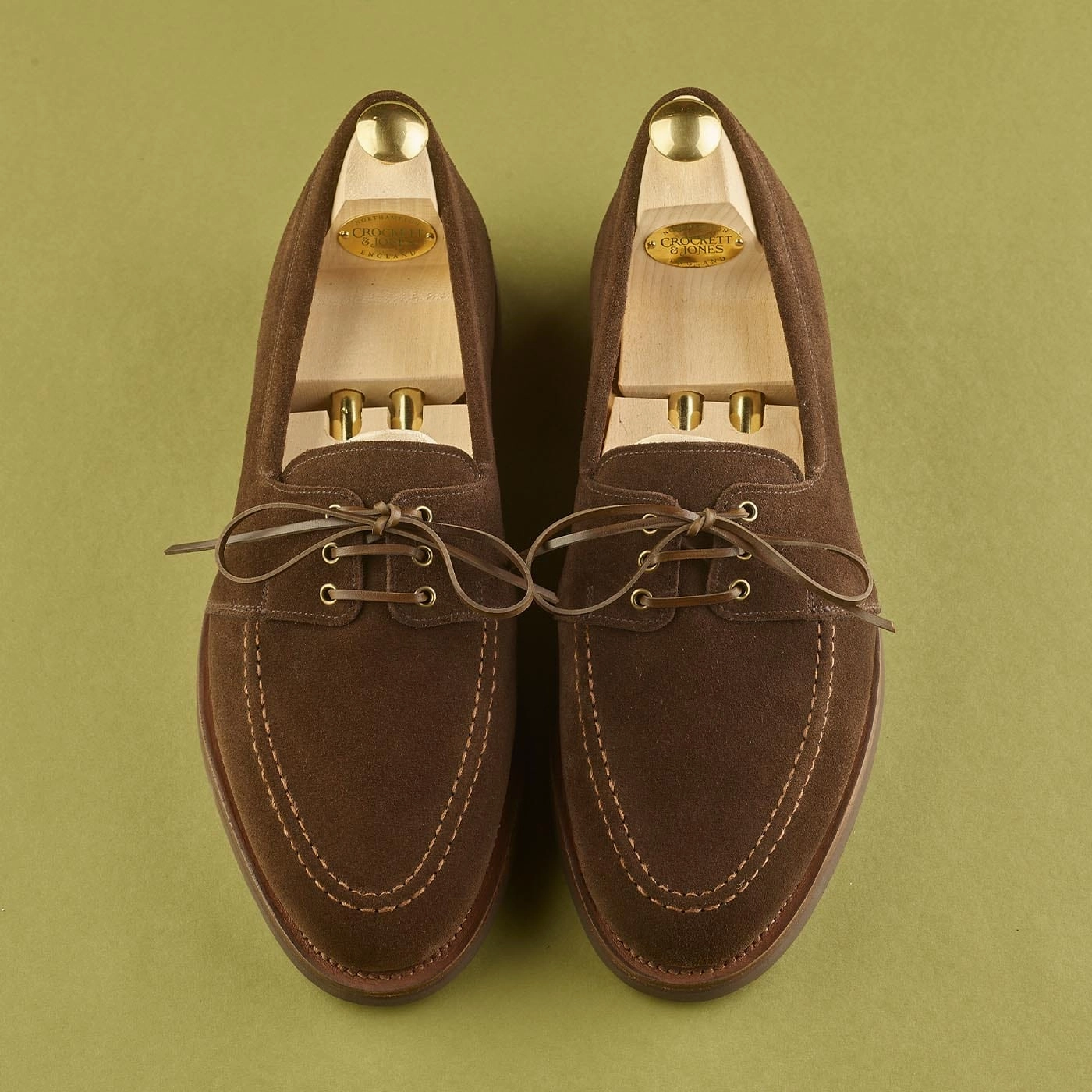 Falmouth Dark Brown Suede Natural Fiber Lining Comfort Enhancement