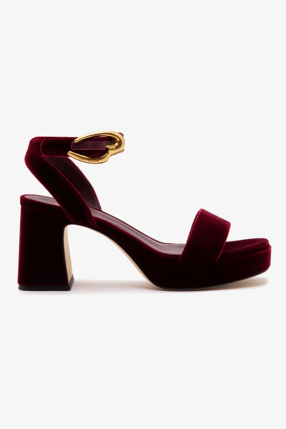 Dolly Verona Low Sandal In Wine Velvet Durable Rubber Outsole Greek Ease