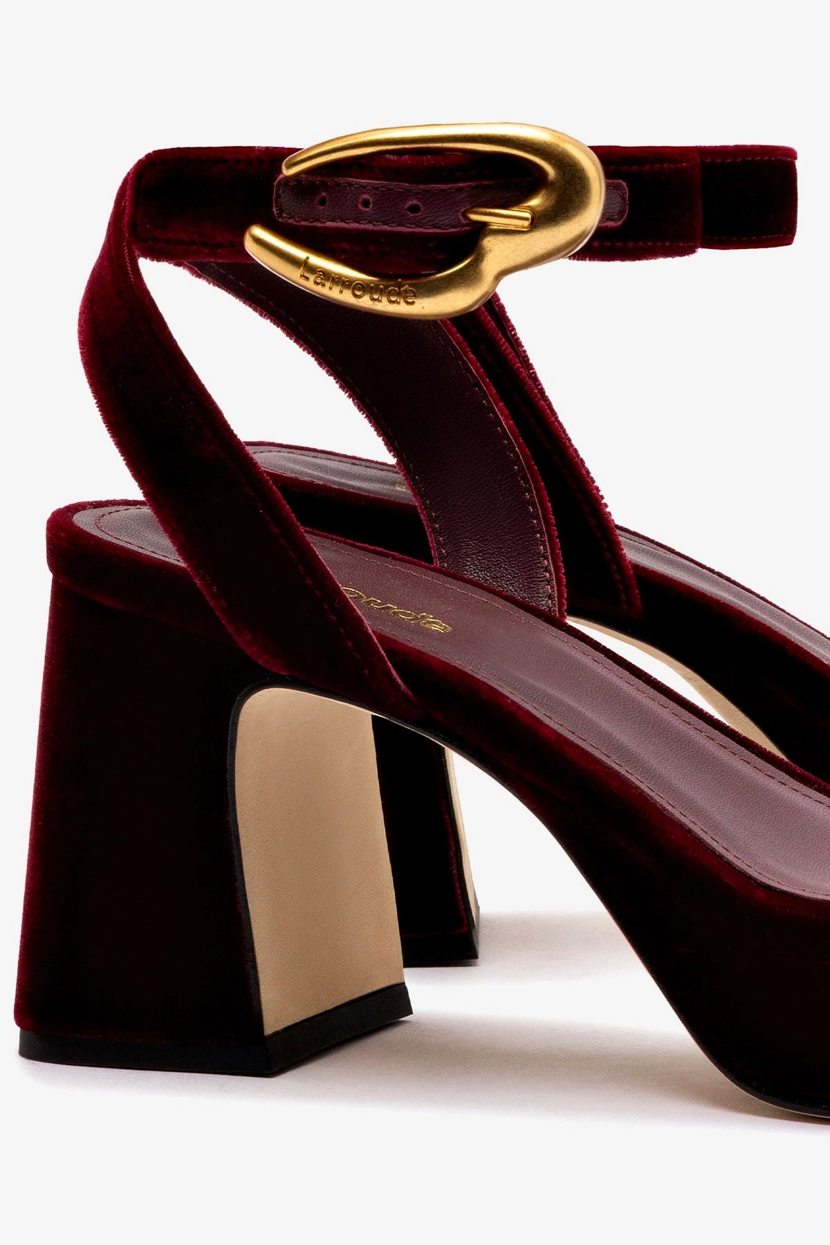Dolly Verona Low Sandal In Wine Velvet Height Plus Training