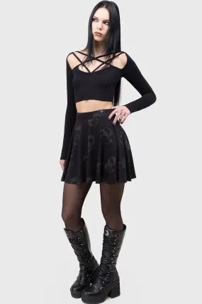 EXCELLENT DAY FOR AN EXORCISM SKATER SKIRT SeamlessPocketDesign Modular Pocket System