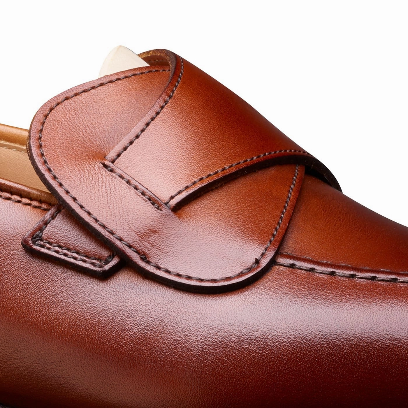 Zip Up Grip Hold Selby Chestnut Burnished Calf