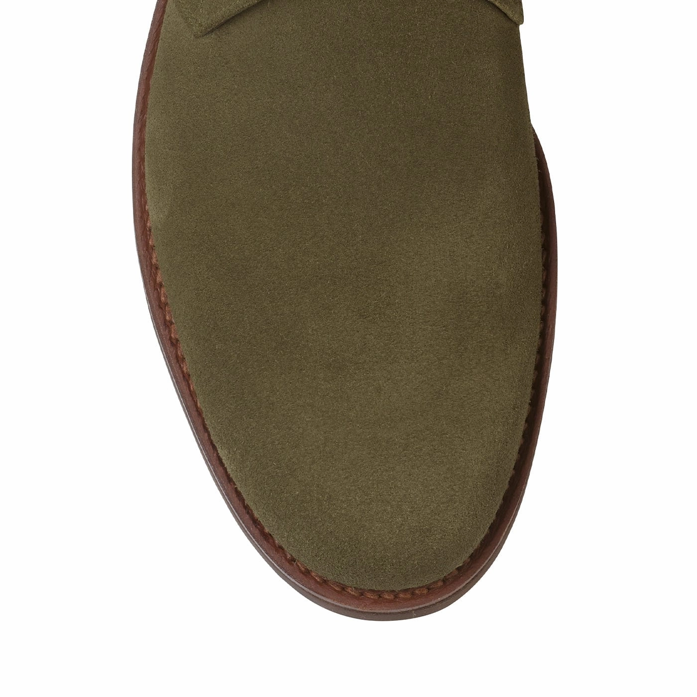 Comfortable Insole Toe Protection Chukka 4 Olive Reverse Butt Suede