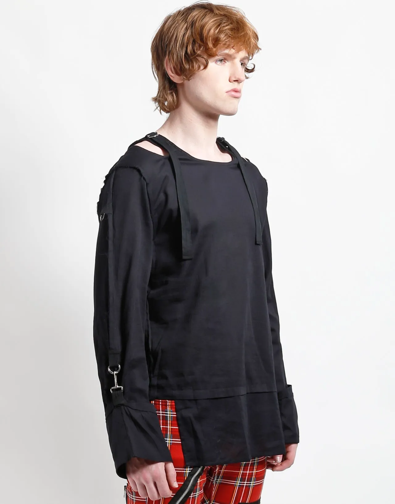 Luxurious Feel PUNK TOP BLACK