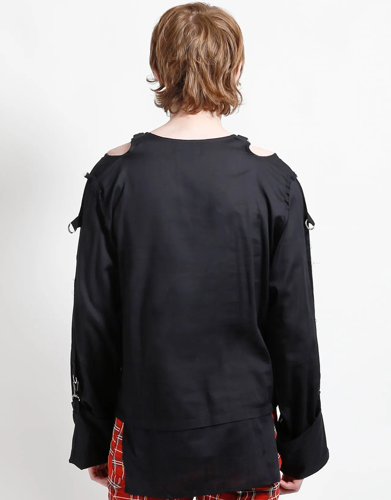 FullCut Shoulder PUNK TOP BLACK