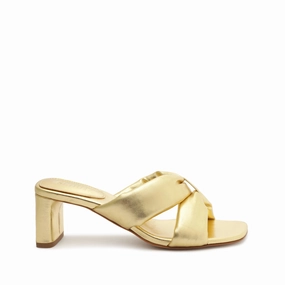 Happy Move Low Profile Weekend Trip Fairy Mid Metallic Leather Sandal