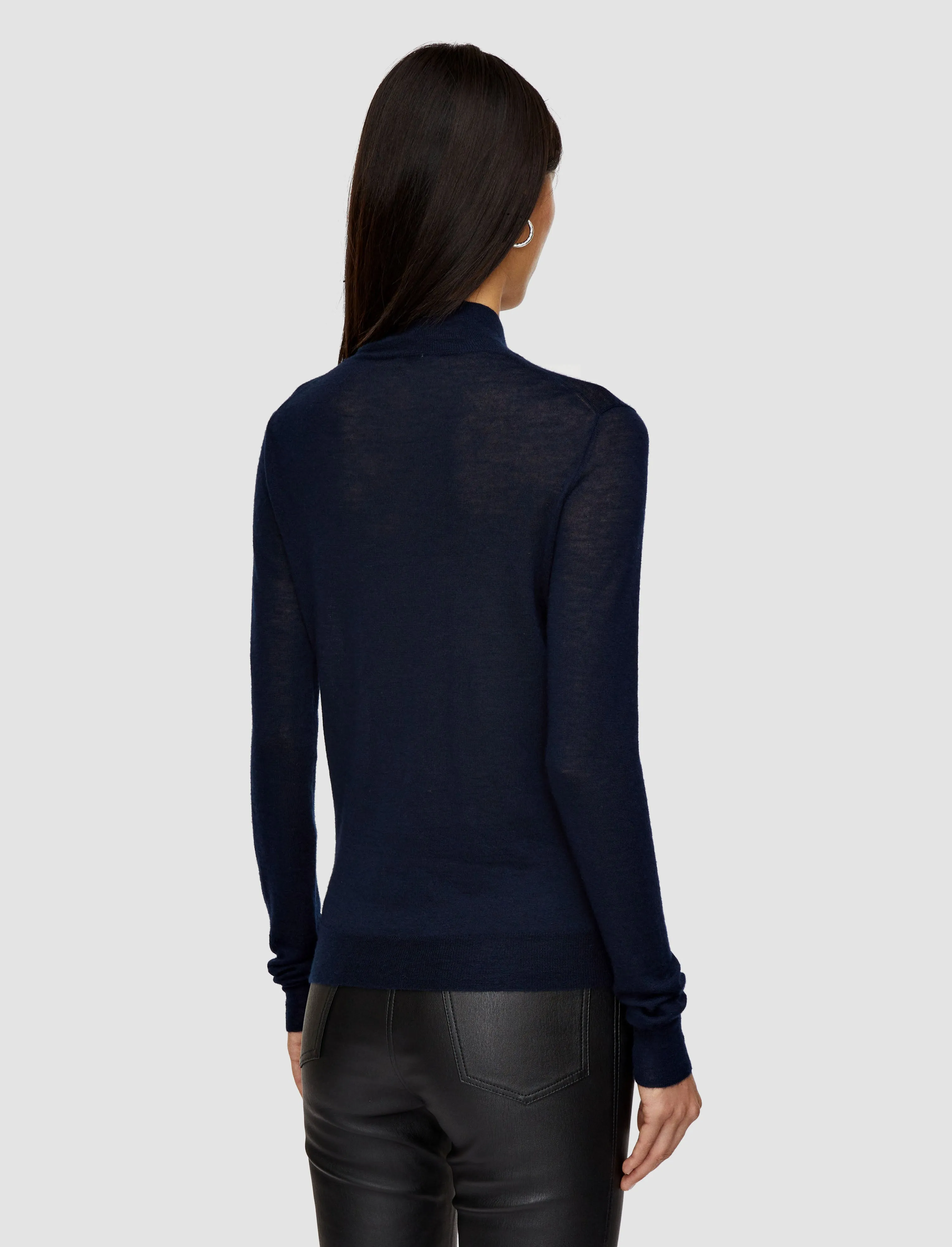 Cashair High Neck Jumper Merino Wool Blend