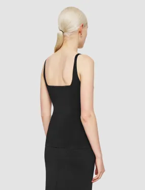 Interlock Knit Structure Lightweight Jersey Material Milano Knit Stretch Vest Top