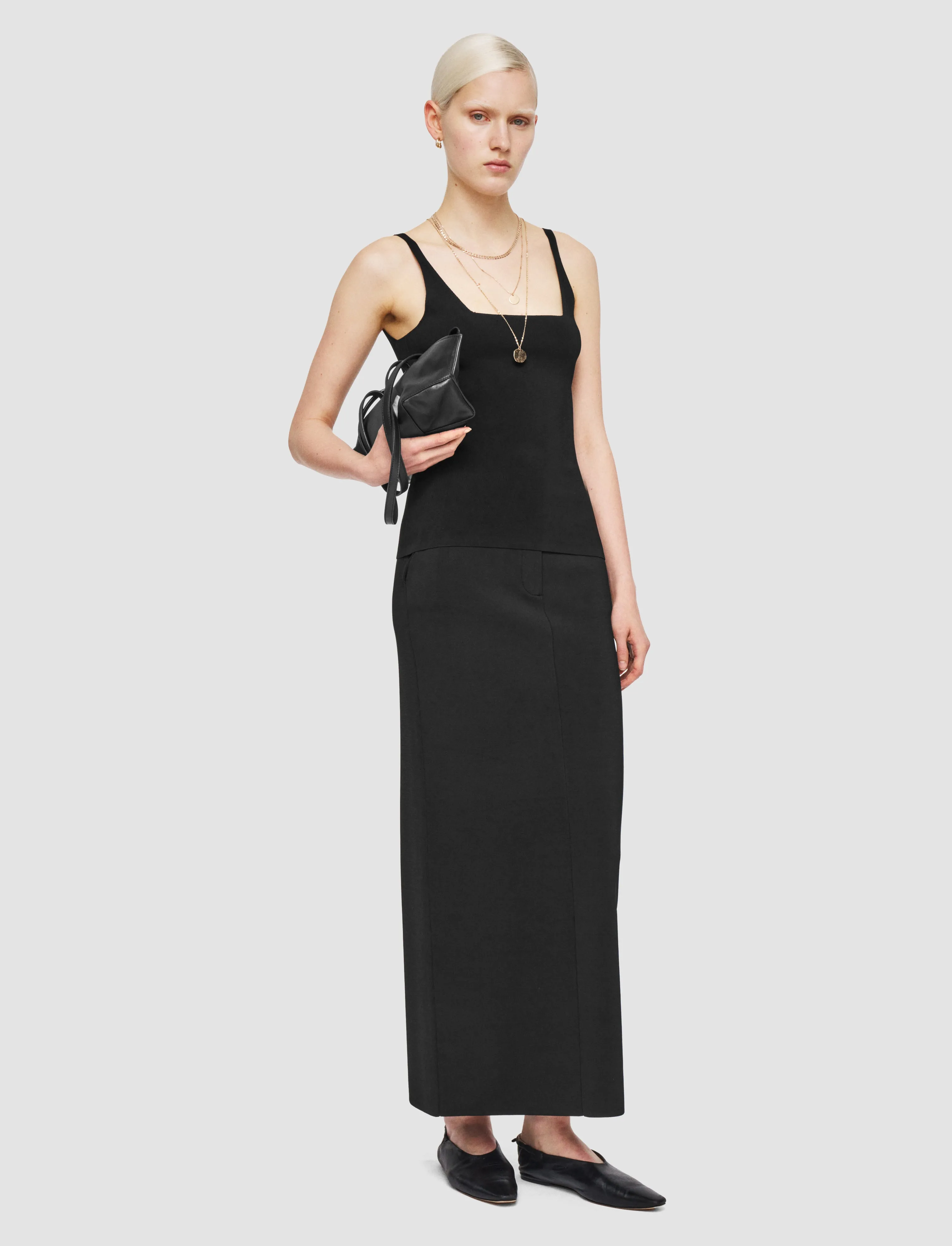 Thermal Insulation Simple Comforted Milano Knit Stretch Vest Top