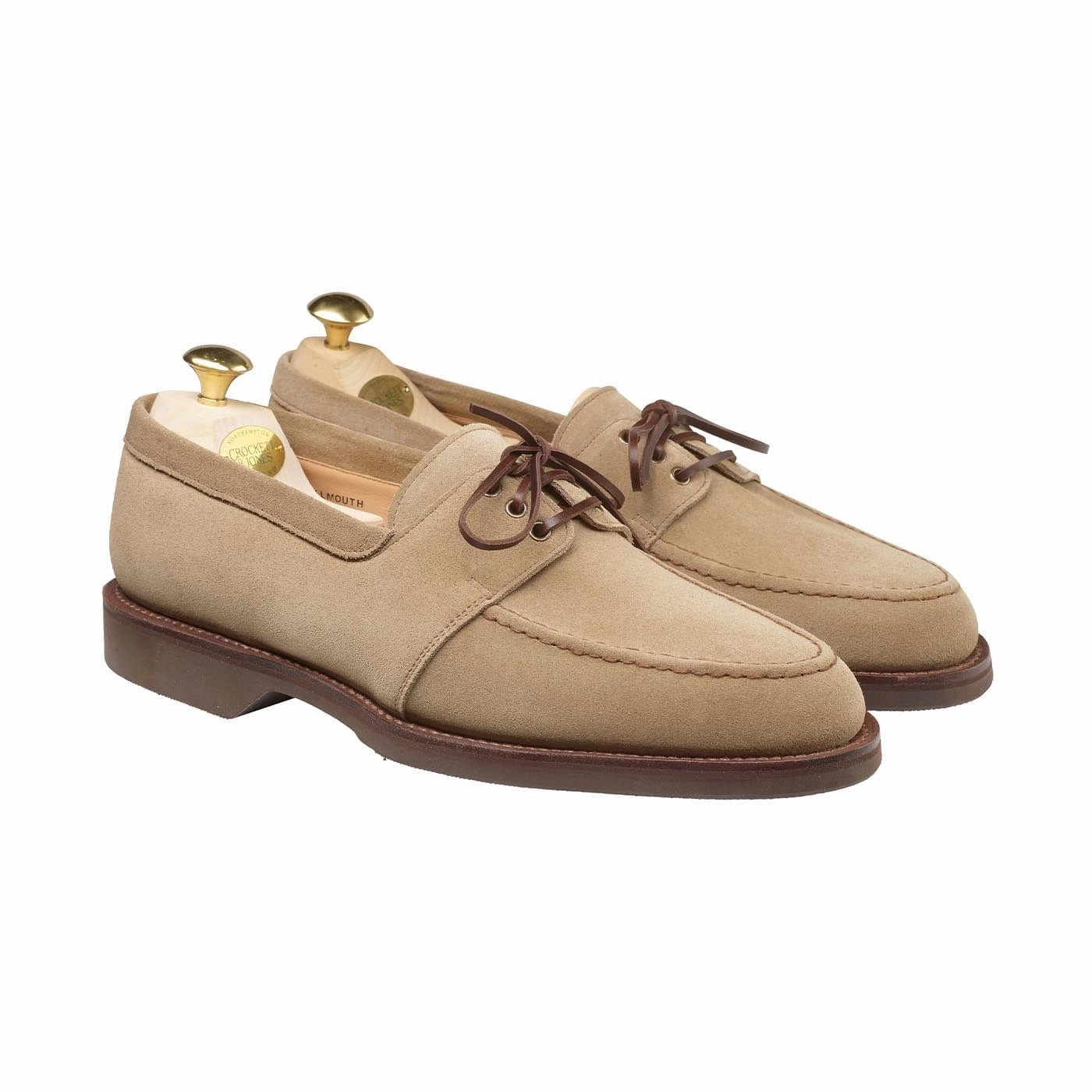 Falmouth Khaki Suede Timeless Leather Shoes Cool Step