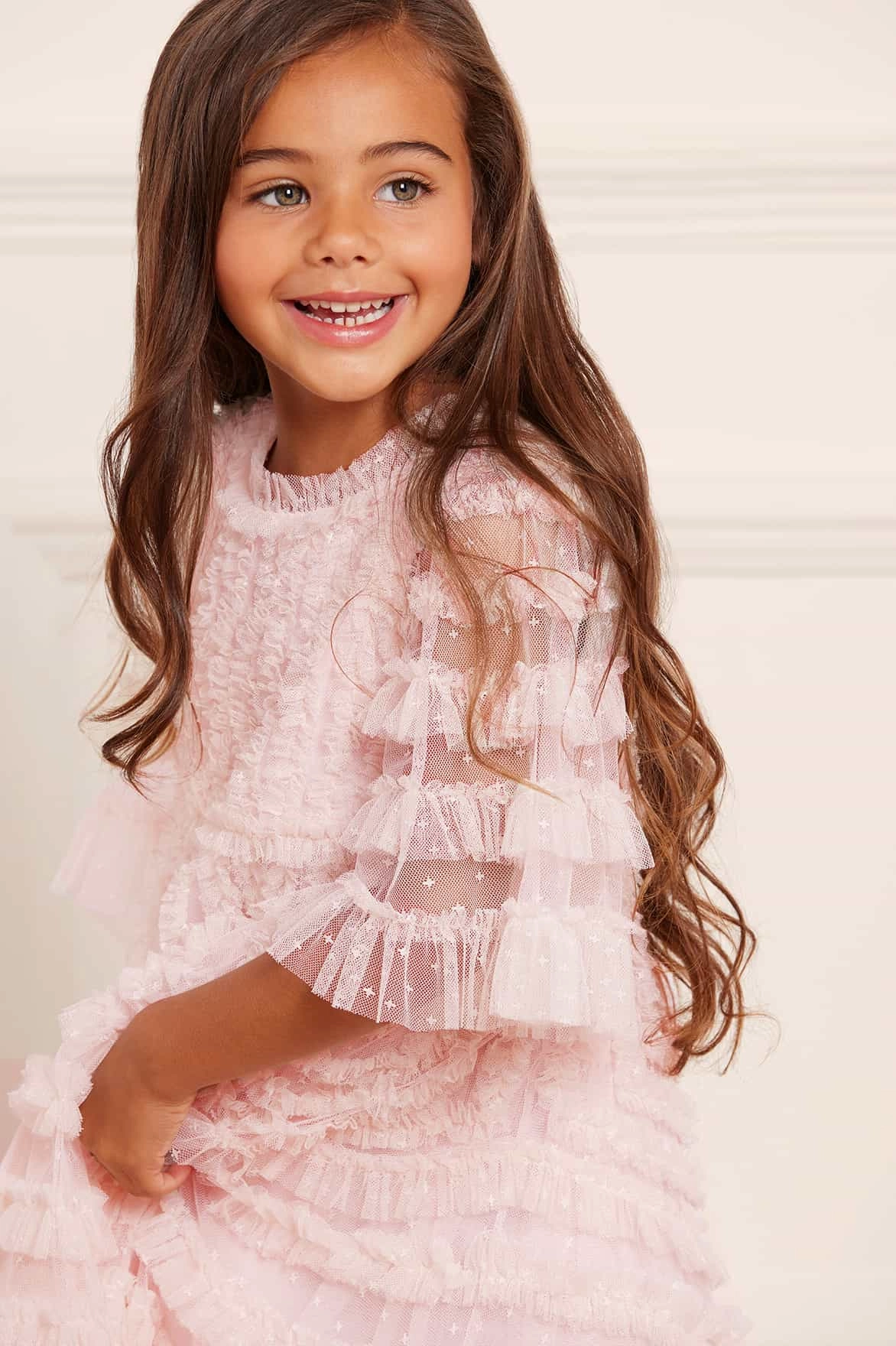 Wrinkle Resistant Weave La Vie En Rose Kids Dress