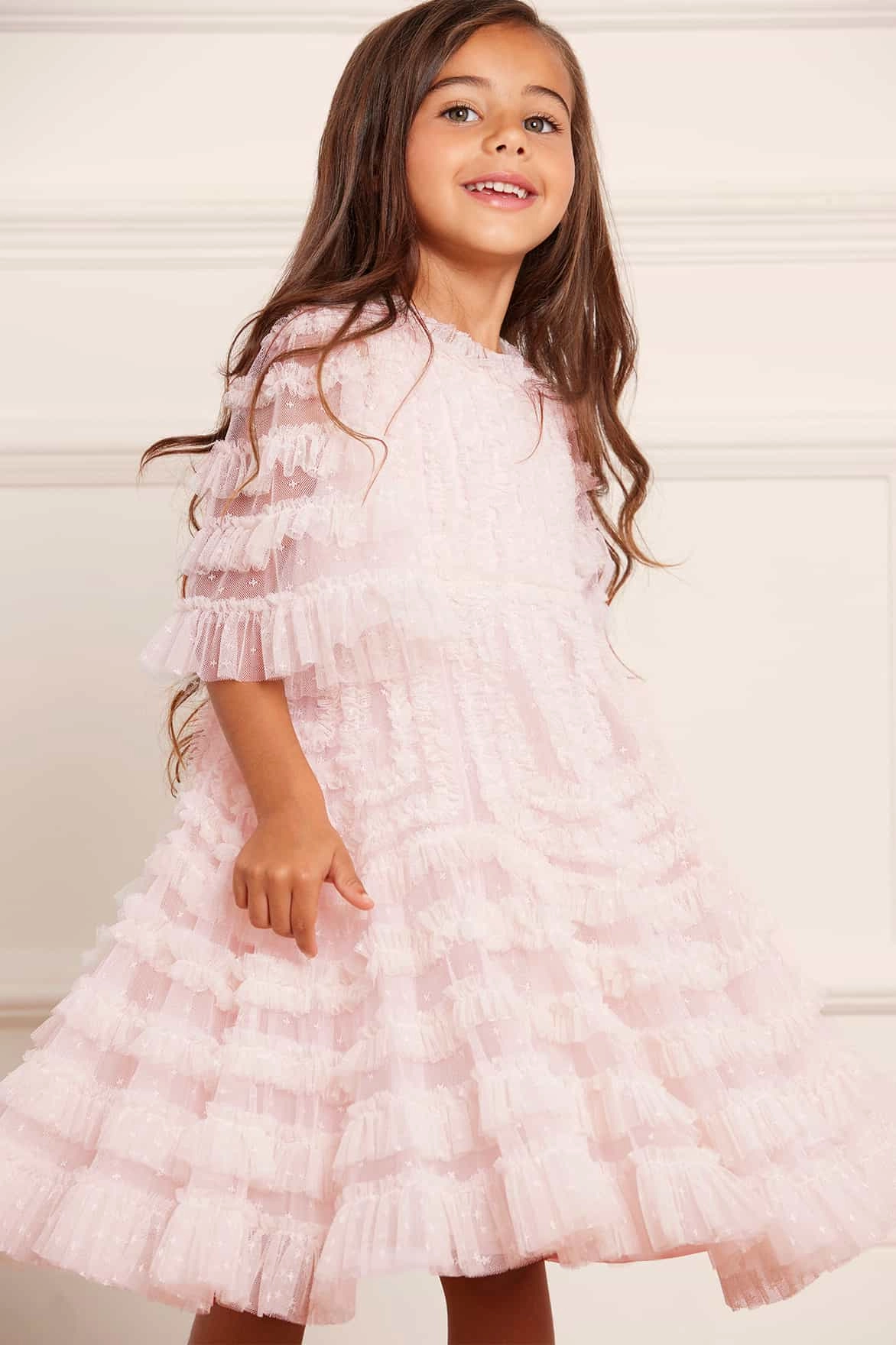 La Vie En Rose Kids Dress Layered Ply Construction