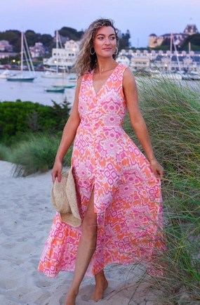 Lawn Soft Fiji Dress / Sunset