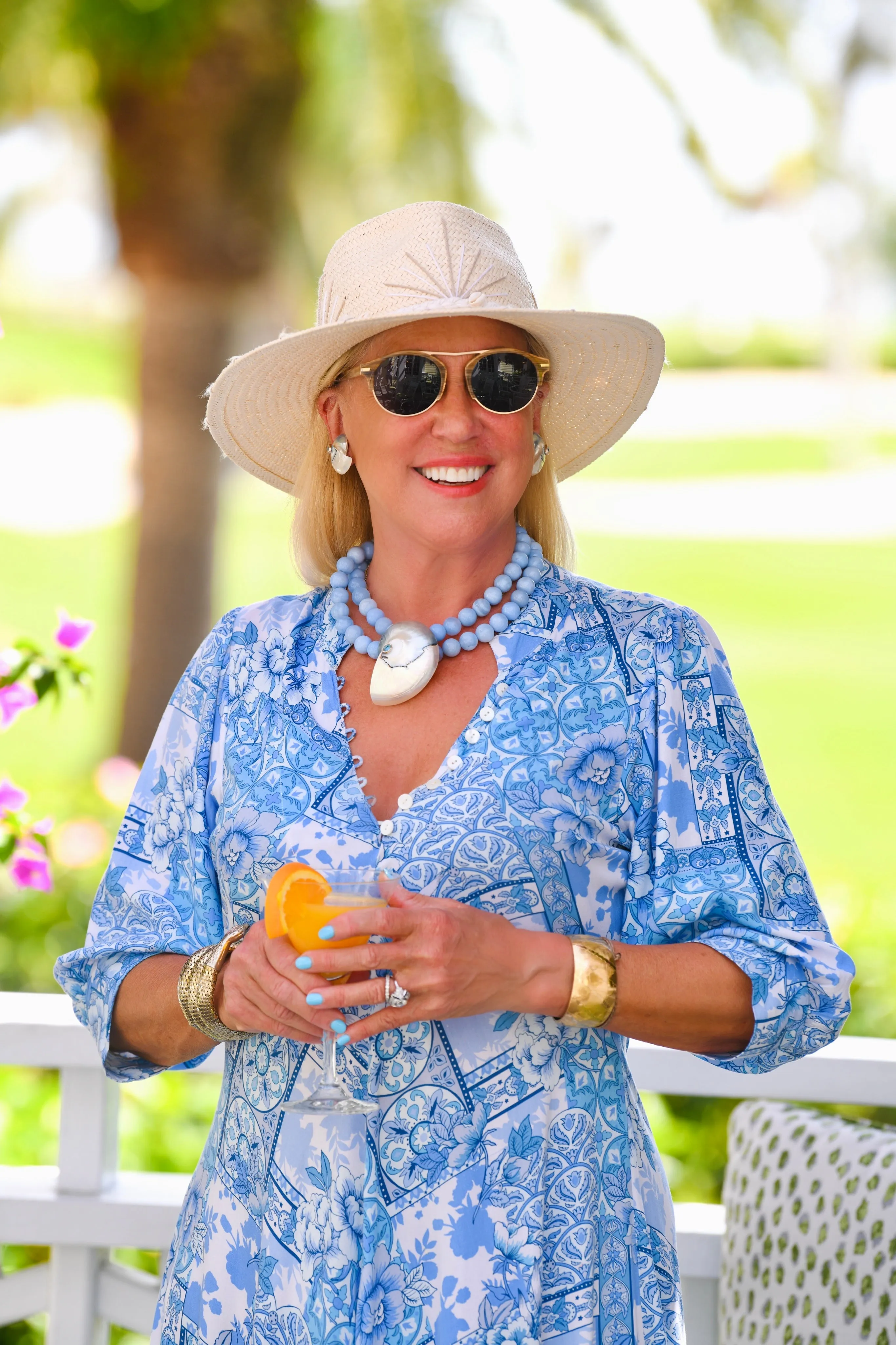 Daphne Dress / Coastal Blue Minimal Touch