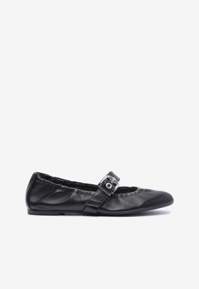 Calita Nappa Leather Flat Soul Step Pearl Shine