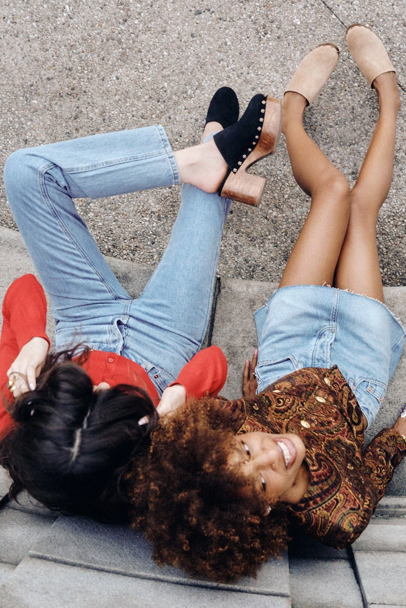 Adjustable Lace Closure Miso Wooden Platform Clog In Black Suede