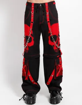 Sporty Layer Cuffed hem SCARE DARK STREET PANT RED