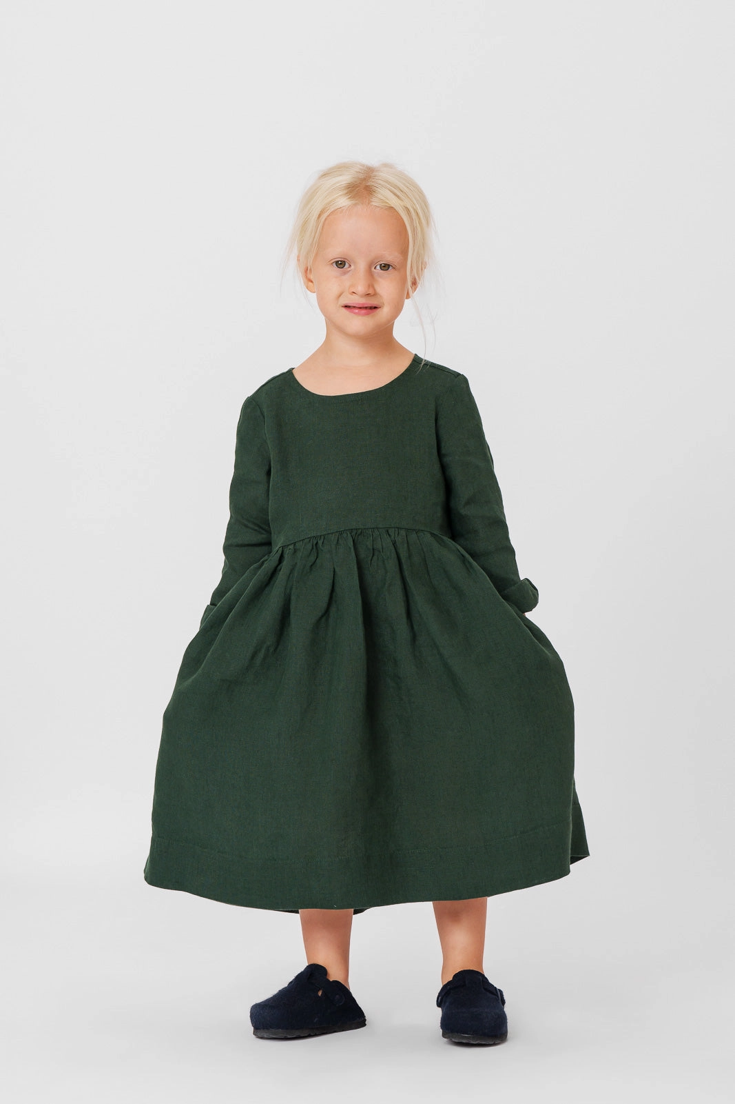 Soft Composition Sun-Protective Mini Me Smock Dress, Long Sleeve
