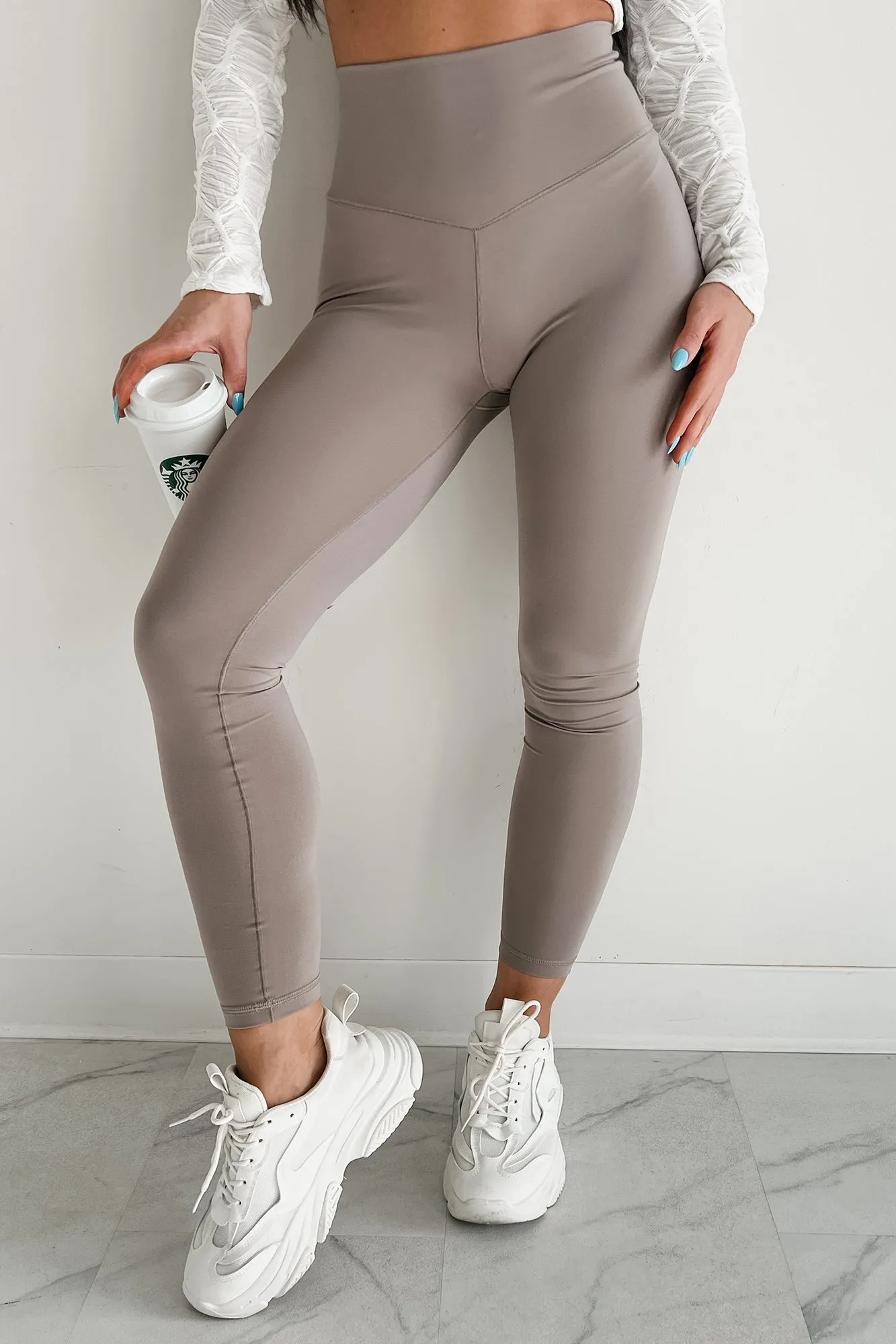 Finding Your Zone High Rise Basic Leggings (Ash) Indoor Comfort Perfectly Relaxed