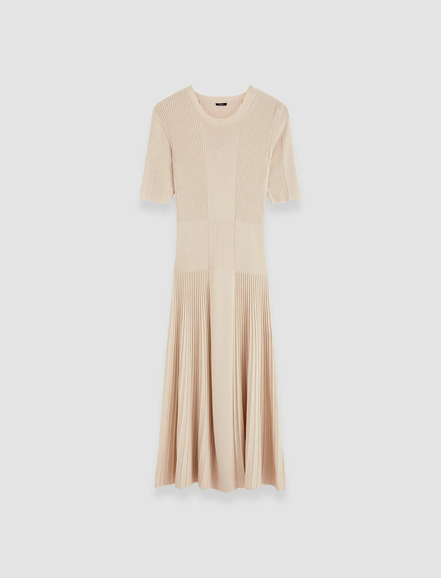 Fine Merino Rib Dress Neutral Colors