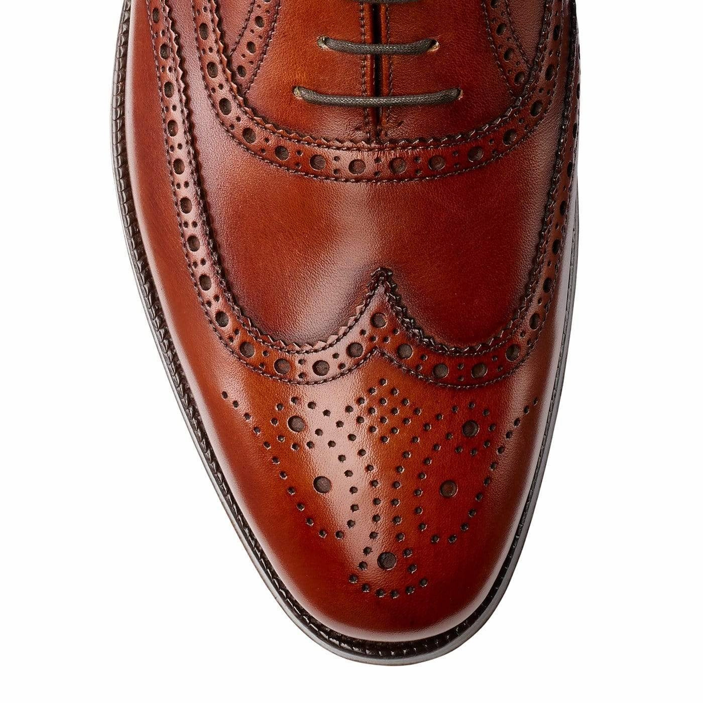 Finsbury Chestnut Burnished Calf Genuine Leather Upper Feather Light Modern Commuters