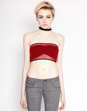 Fishnet Bandeau Red QuickReleaseFastenings Versatile Design