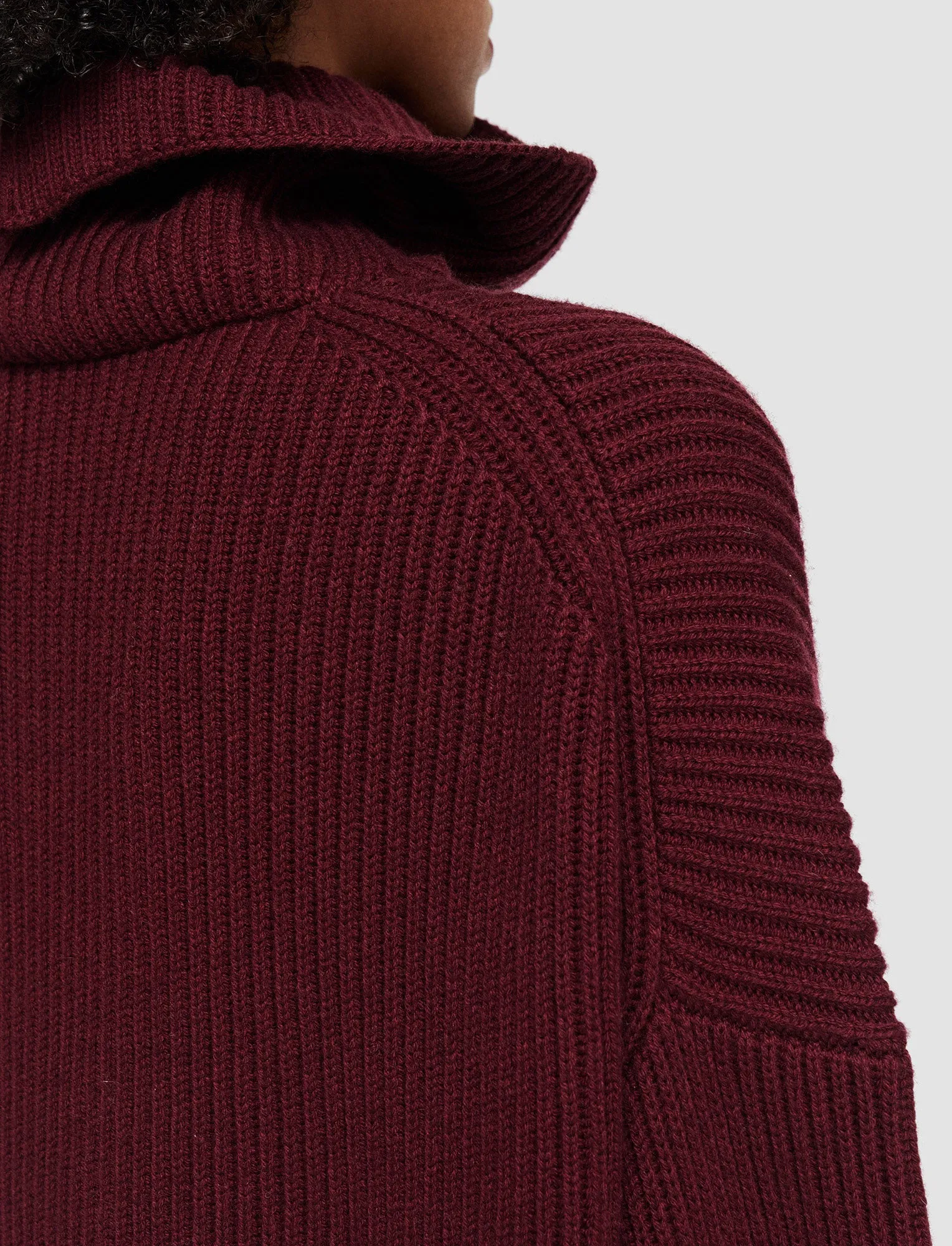 Light Cardigan Stitch High Neck Jumper LowProfile Stitching GarmentDyed Finish