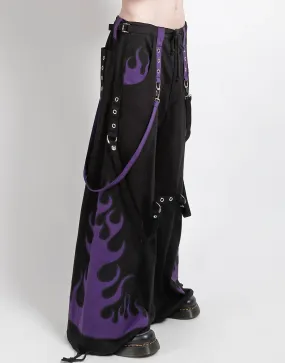 FLAME DARK STREET PANT PURPLE AbrasionResistantFabric Ergonomic Cut