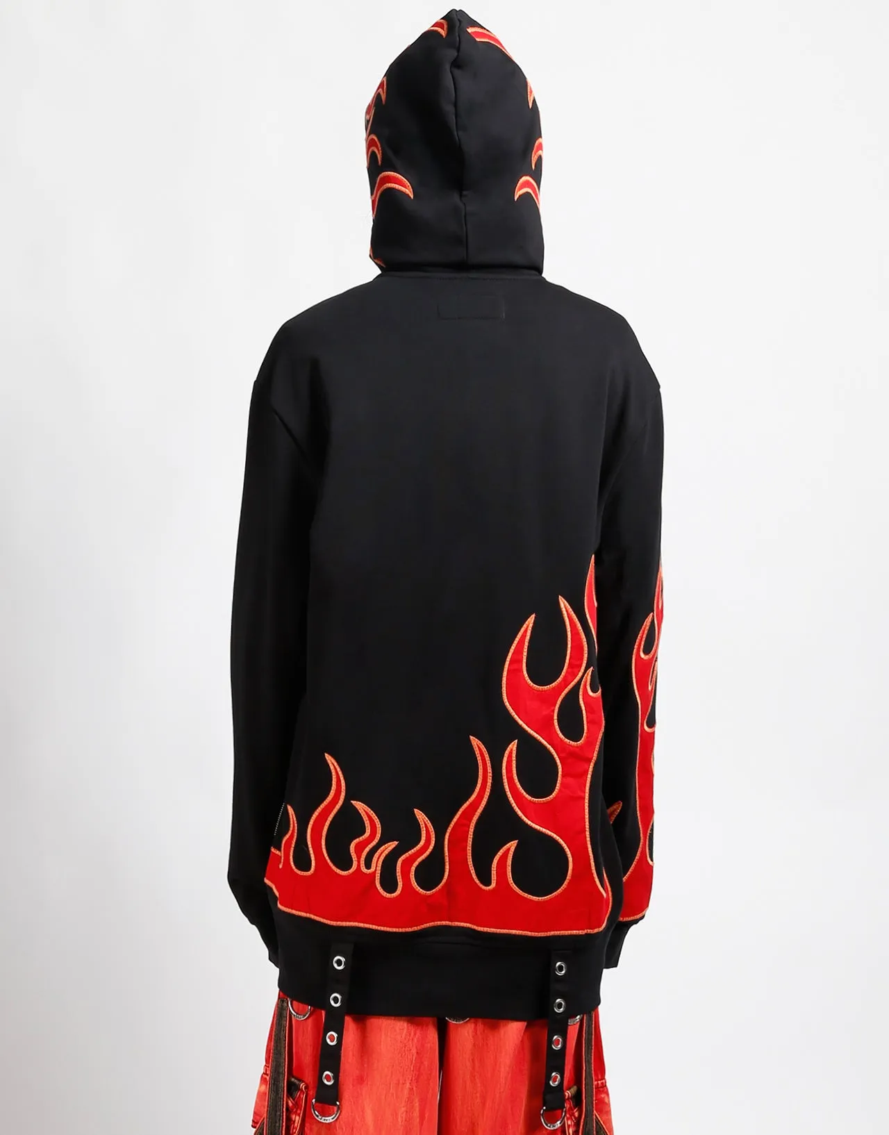 MoistureWicking Material HighStretch FLAME HOODIE
