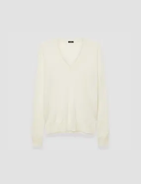 Cashair V Neck Jumper Durable Blends WrinkleResistant Yarn