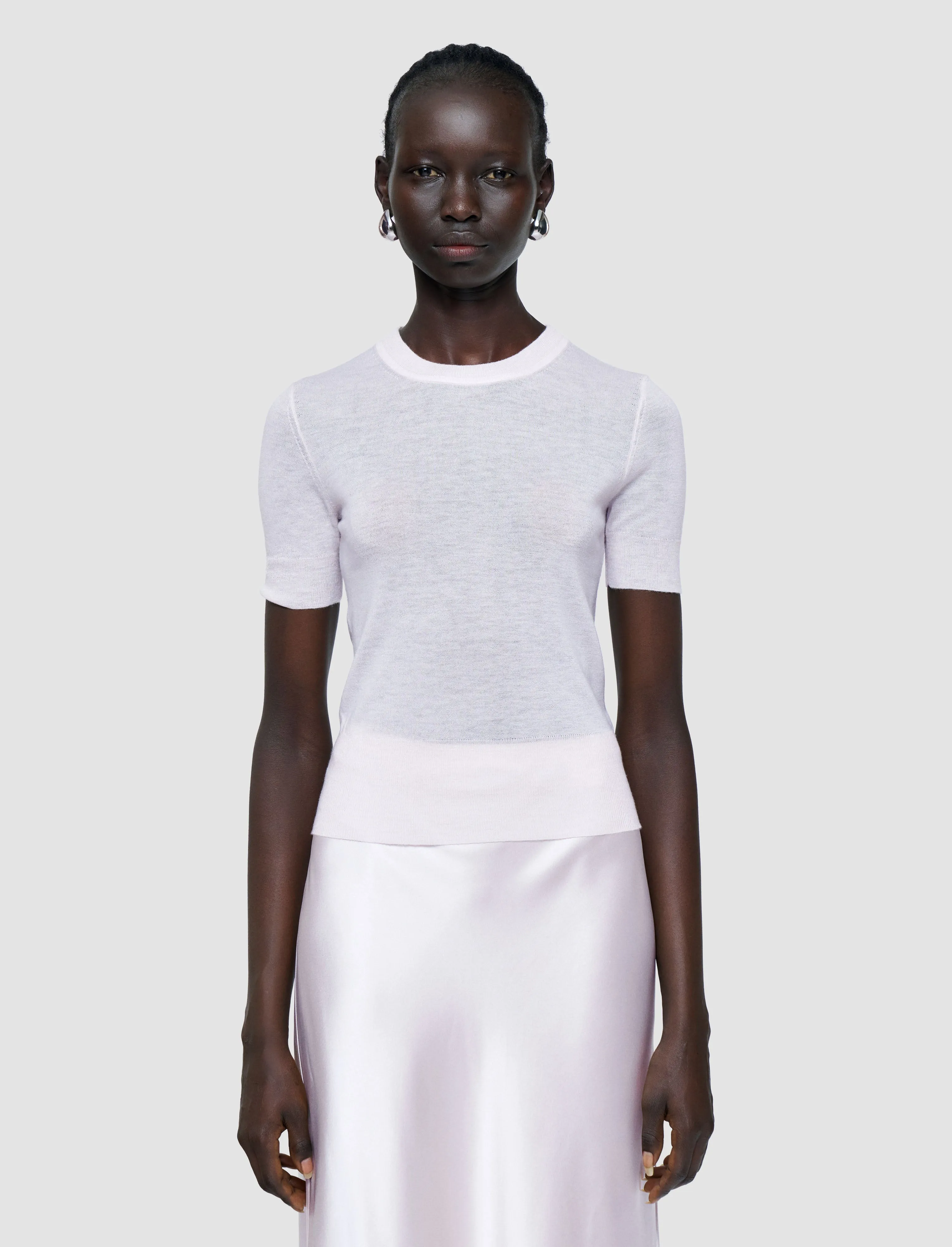 Stretchable Waistband Cashair Top