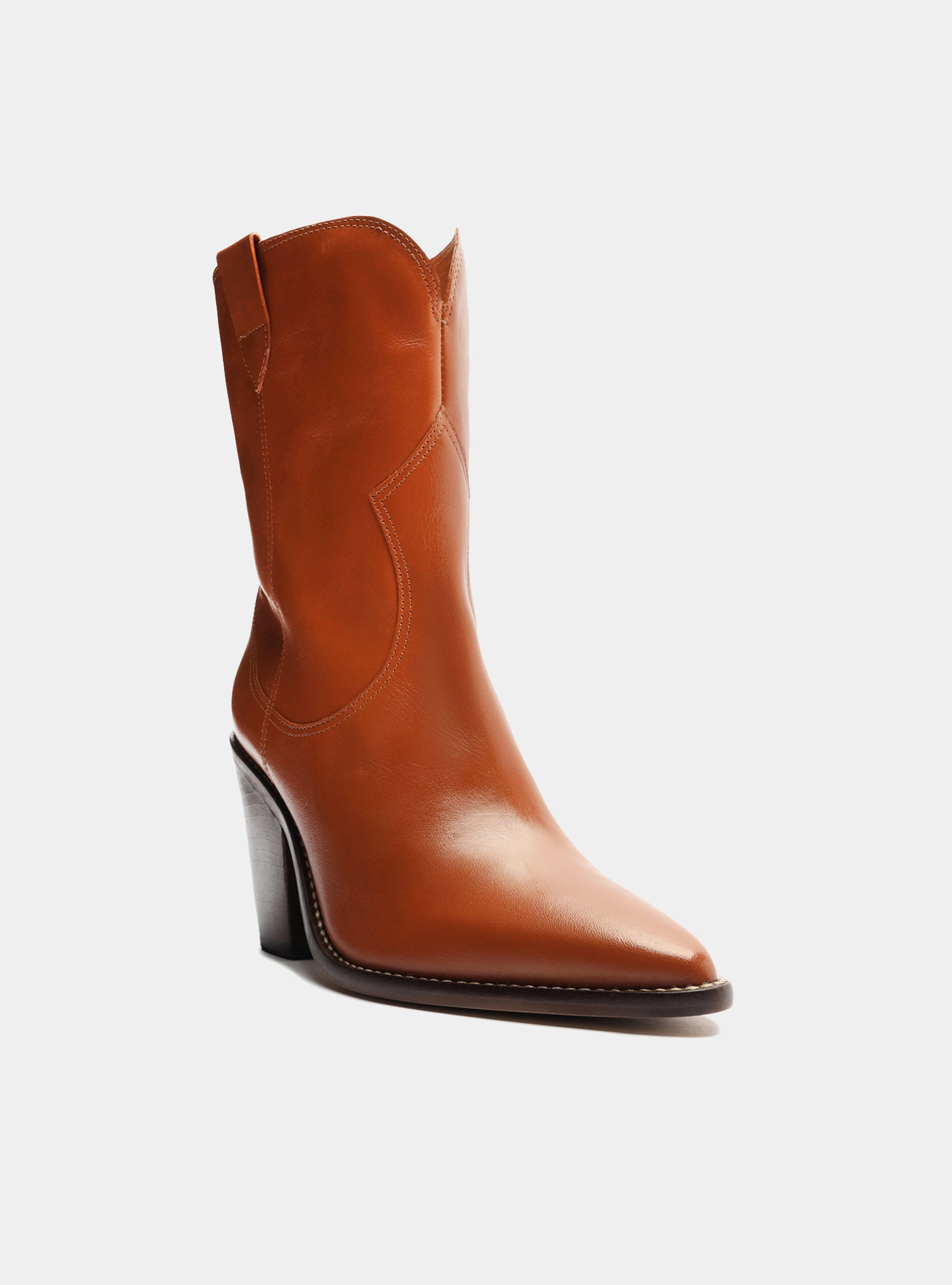 Taylor Leather Bootie Slip Resistant Sole Antique Glow