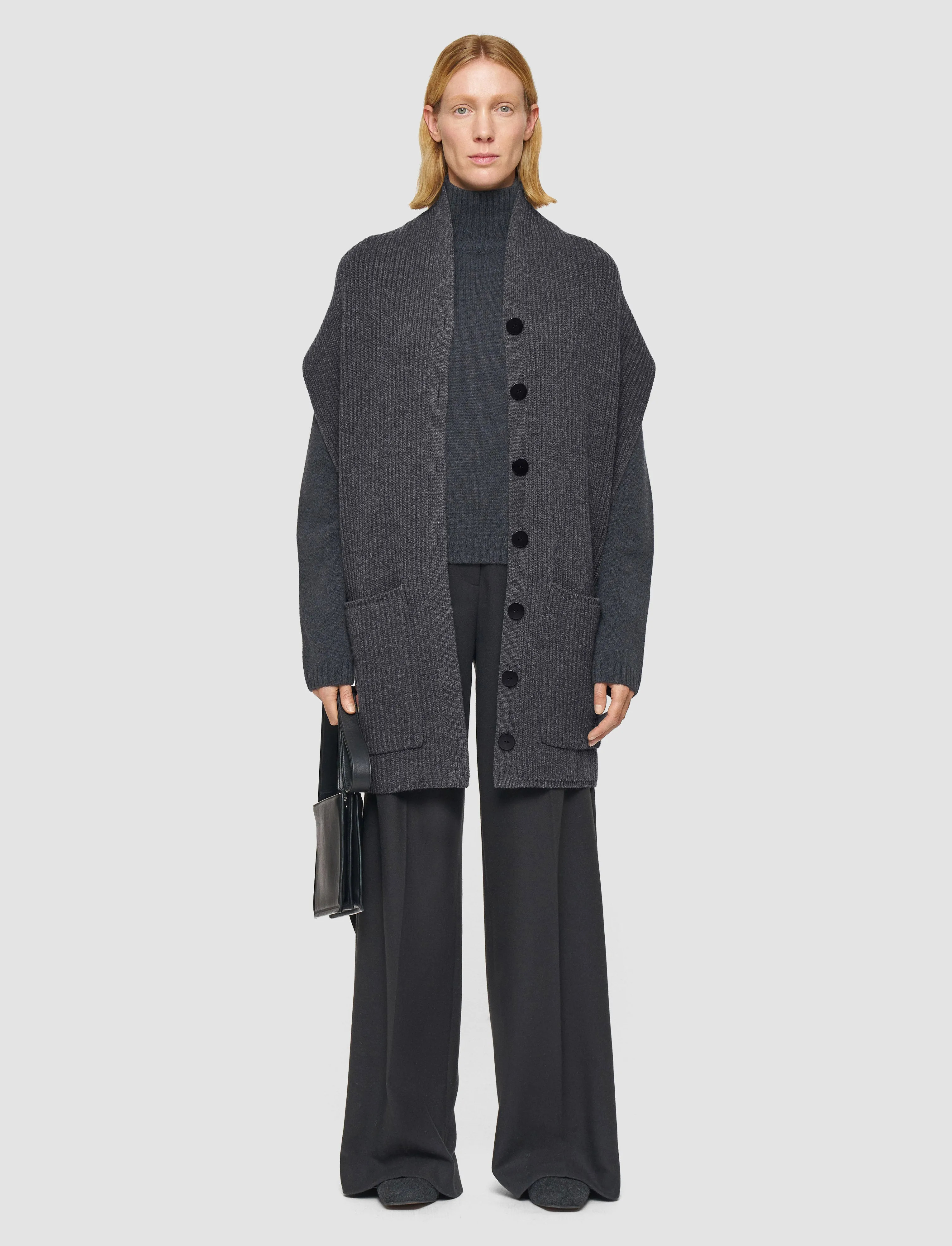 Thermal Insulation Fresh Warmth Light Cardigan Stitch Button Scarf