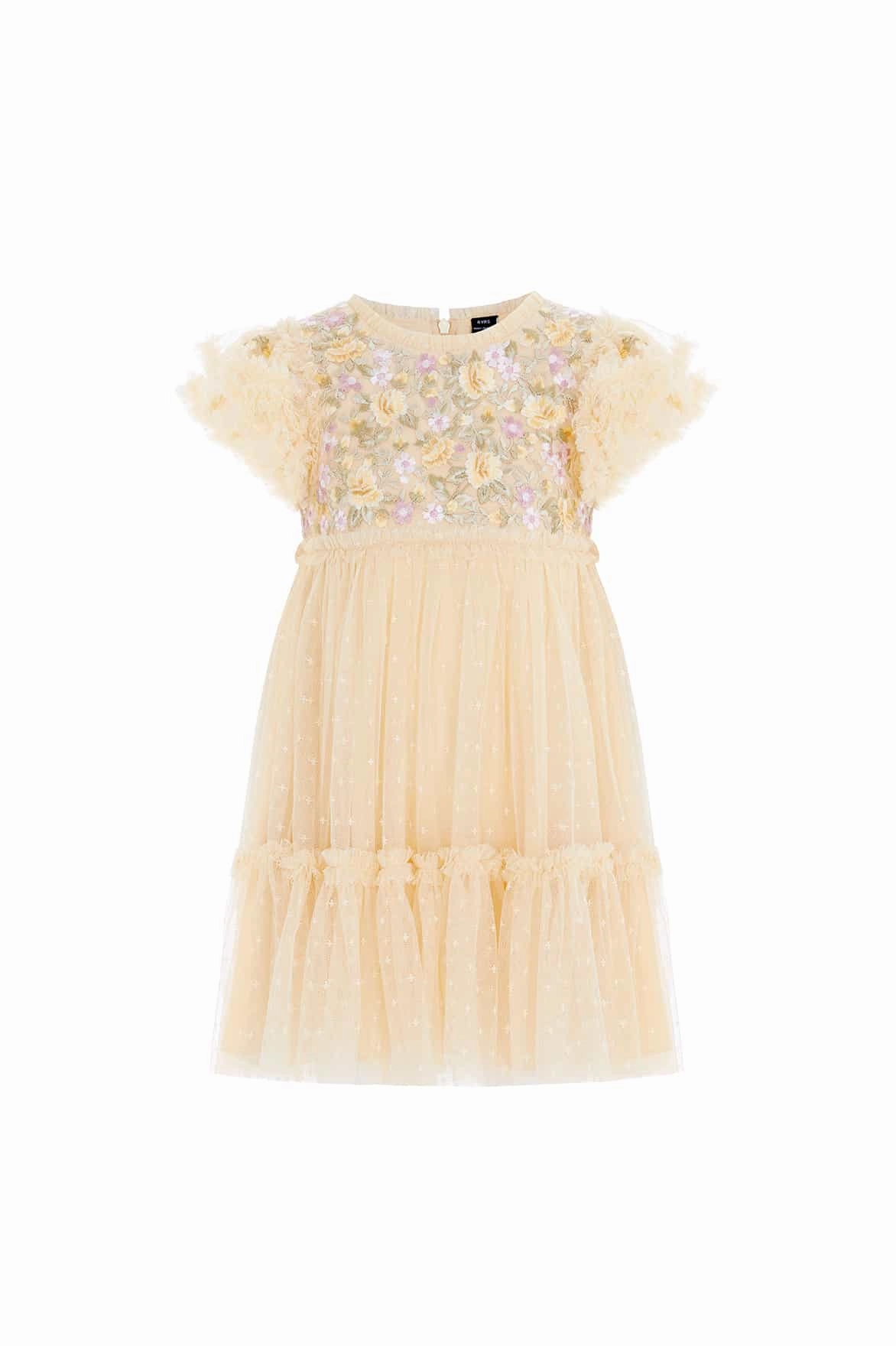 Florine Bodice Kids Dress YarnDyedFabric